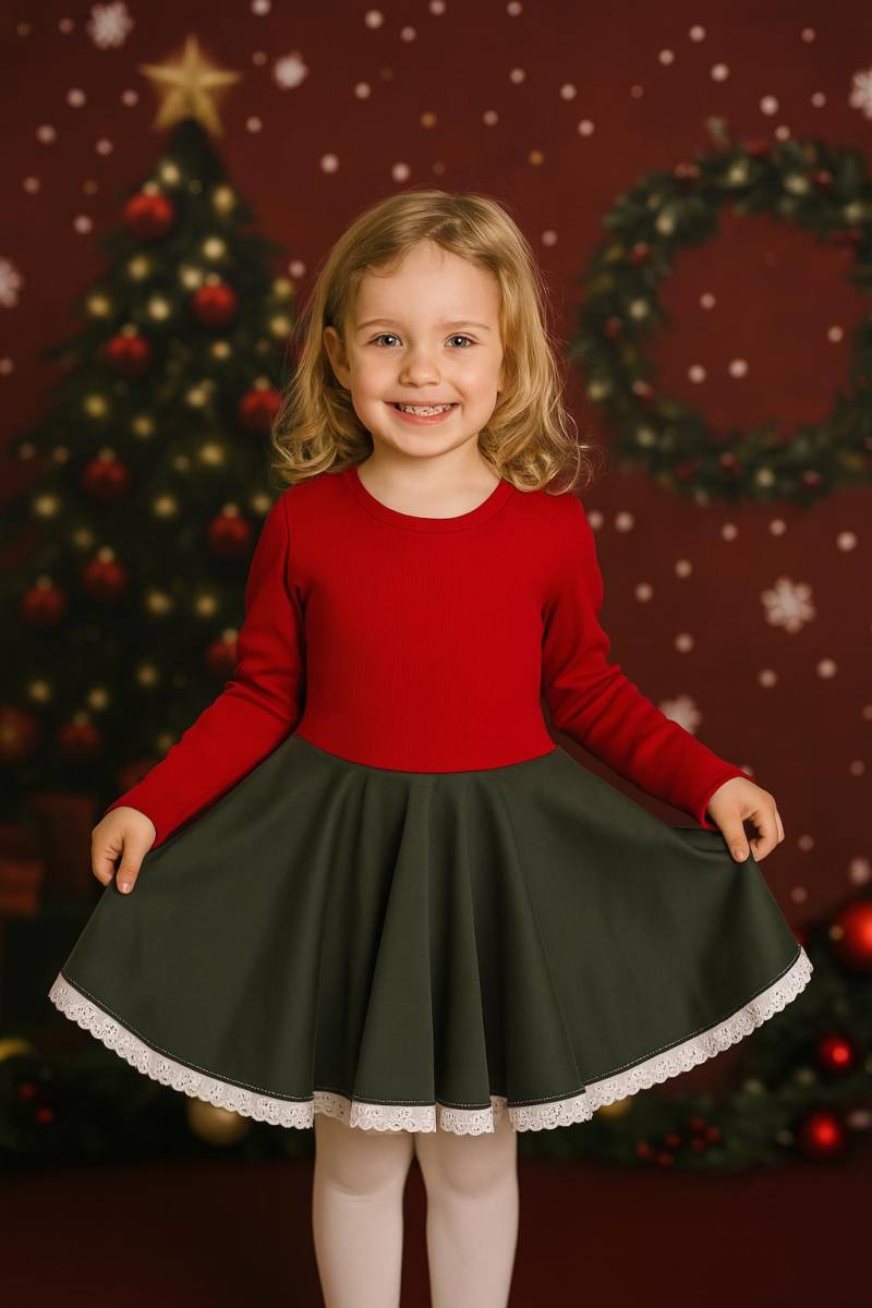 Gr.122 Drehkleid Mädchen -Sofortkauf - Angele Handmade von AngeleHandmadeShop