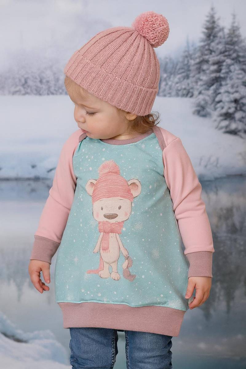 Ballontunika Gr. 74 | Mädchenkleid Winter Teddy & Glitzer Handmade Geschenk Ausverkauf French Terry Einzelstück Ballontunika Gr. 74 | Mädchenkleid Winter Teddy & Glitzer Handmade Geschenk Ausverkauf French Terry Einzelstück von AngeleHandmadeShop