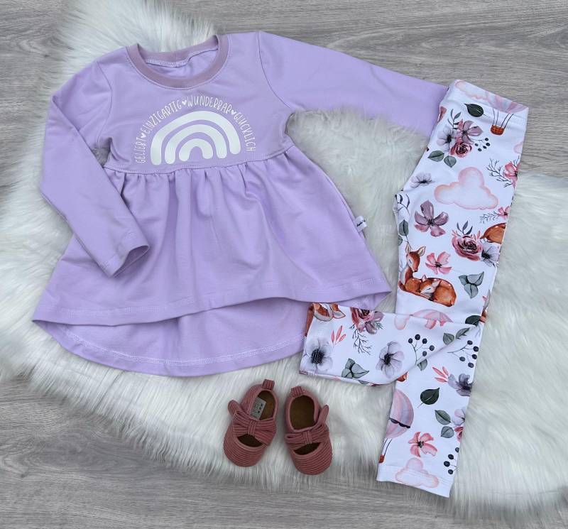 Gr.80-122 Tunika/Mädchen/Uni Farben Mit Spruch/- Angele Handmade von AngeleHandmadeShop