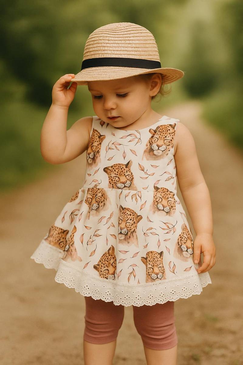 Gr.80 Mädchen/Tunika/ Kleid/Einzelstück Sommertunika Leo Sofortkauf Angele Handmade von AngeleHandmadeShop