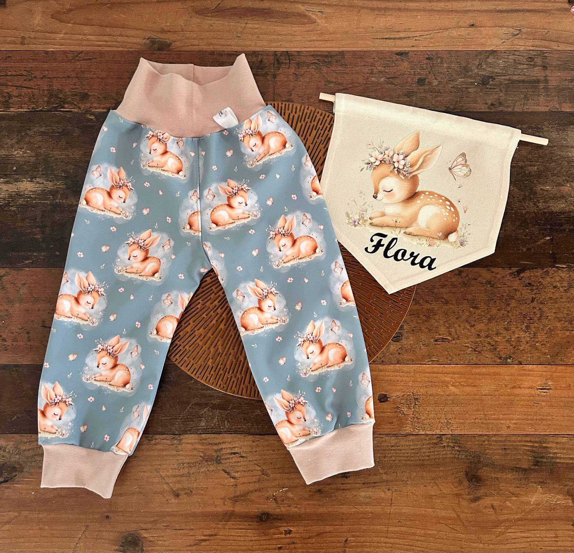 Softshellhose Größe 86 Zauberwald Mirra & Flora Handgenähte Outdoorhose Warme Mitwachshose Herbst Winter Hose Mädchen Handmade von AngeleHandmadeShop