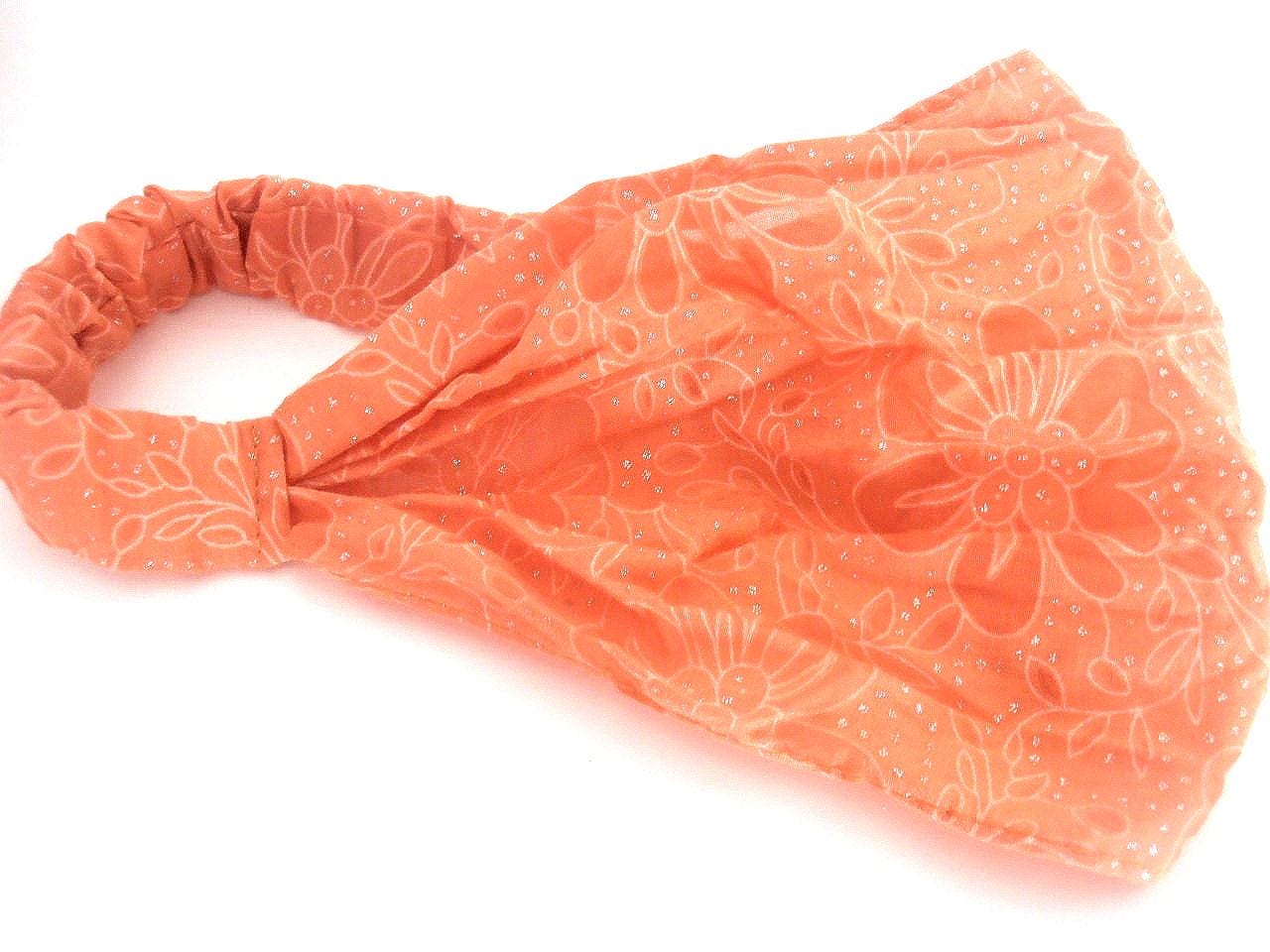 Florales Baumwoll Haarband Boho Turban - Stretch Kopftuch von AngelinaAccessories