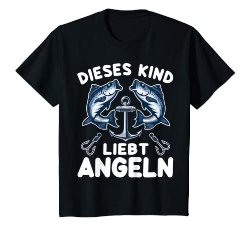 Kinder Dieses Kind Liebt Angeln Angeleinsteiger Angelanfänger Angel T-Shirt von Angelkleidung & Zubehör Für Vater & Sohn