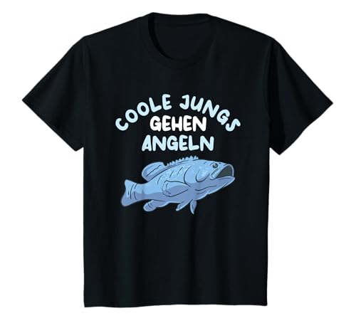 Coole Jungs gehen Angeln Jungen Angler T-Shirt von Angeln Angler Fischer Angelsport Geschenke