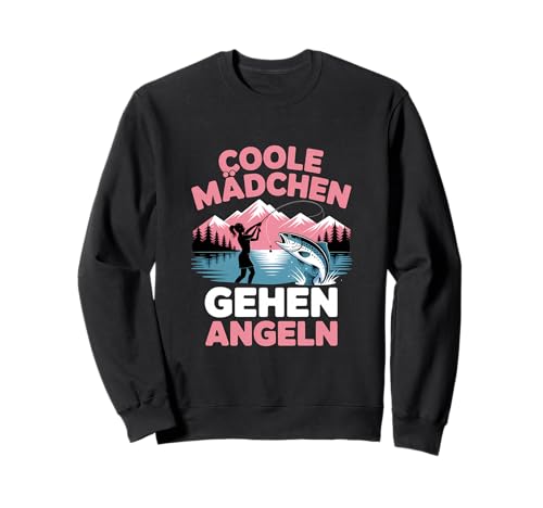 Coole Mädchen Gehen Angeln Angler Sweatshirt Coole Mädchen Gehen Angeln Angler Sweatshirt von Angeln Fisch Fangen Angler