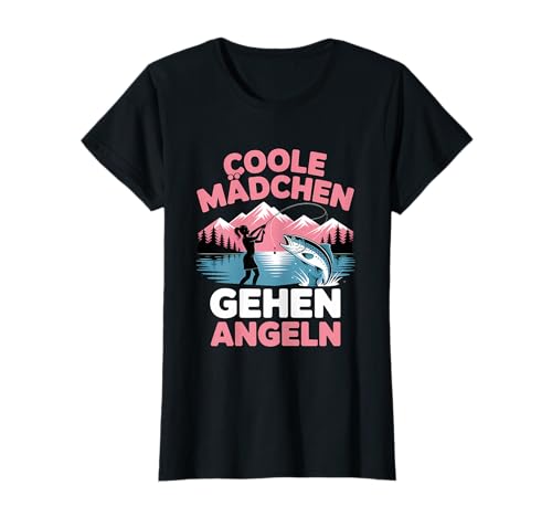 Coole Mädchen Gehen Angeln Angler T-Shirt Coole Mädchen Gehen Angeln Angler T-Shirt von Angeln Fisch Fangen Angler