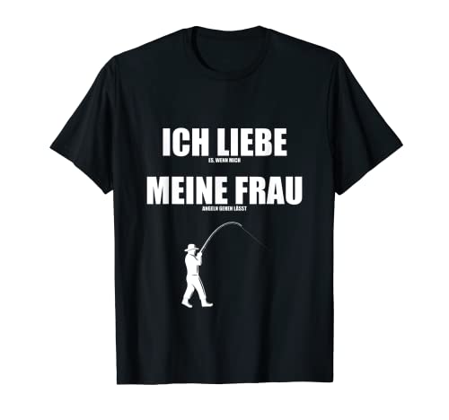 Herren Ich liebe meine Frau | Angler Spruch Fischen Männer Angeln T-Shirt Herren Ich liebe meine Frau | Angler Spruch Fischen Männer Angeln T-Shirt von Angeln Fischen Angelsport Herren Retro Vintage