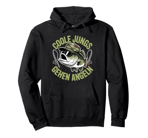 Coole Jungs Gehen Angeln Pullover Hoodie von Angeln Fischen Angler