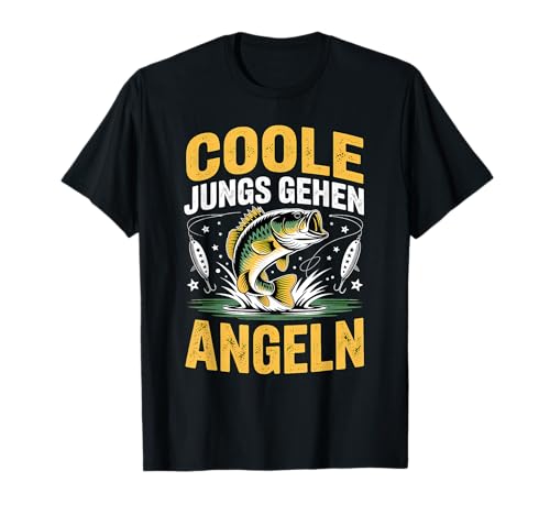 Coole Jungs Gehen Angeln T-Shirt Coole Jungs Gehen Angeln T-Shirt von Angeln Fischen Angler