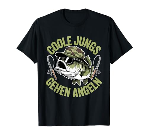 Coole Jungs Gehen Angeln T-Shirt Coole Jungs Gehen Angeln T-Shirt von Angeln Fischen Angler