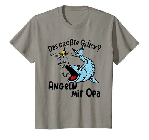 Kinder Angeln mit Opa das größte Glück Abenteuer mit Opa T-Shirt Kinder Angeln mit Opa das größte Glück Abenteuer mit Opa T-Shirt von Angeln mit Opa das größte Glück Abenteuer mit Opa