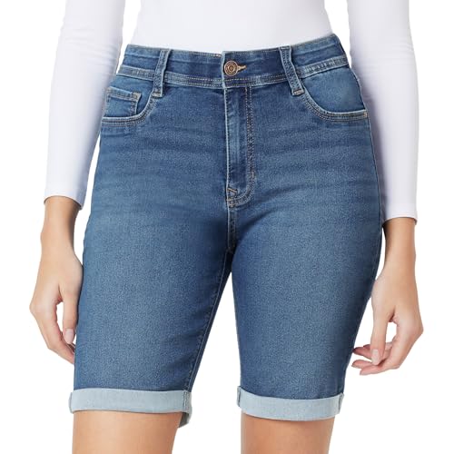 Angels Forever Young Damen 360 Sculpt Bermuda Jeans-Shorts, Pazifik, 38 von Angels Forever Young