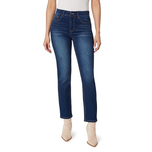 Angels Forever Young Damen 360 Sculpt Mid-Rise Straight Ankle Jeans, Manhattan, 44 von Angels Forever Young