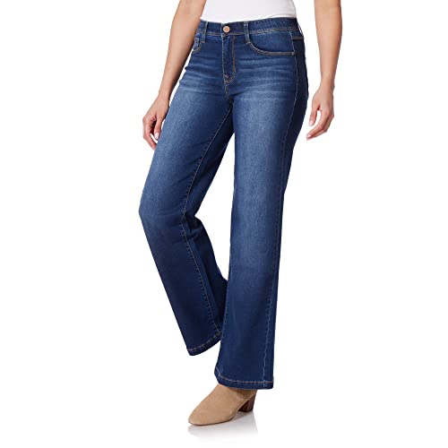 Angels Forever Young Damen 360 Sculpt Mid-Rise Wide Leg Jeans, Ecuador, 42 von Angels Forever Young