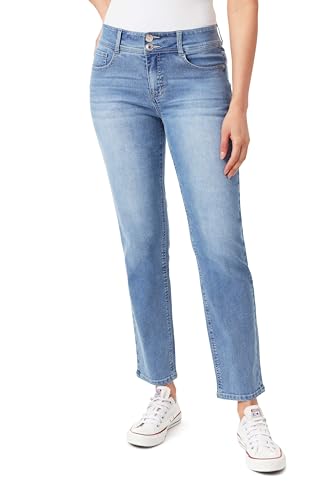 Angels Forever Young Damen Curvy Straight Mid-Rise Jeans, Nashville, 42 von Angels Forever Young
