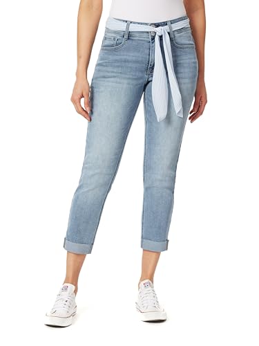 Angels Forever Young Damen Everflex Curvy Convertible 27.5" Inseam Mid-Rise Belted Skinny Jeans, Monterey, 46 von Angels Forever Young