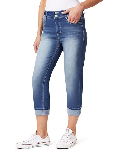 Angels Forever Young Damen Everflex Curvy Skinny Bling 23.5" Crop Jeans, Marella, 40 von Angels Forever Young