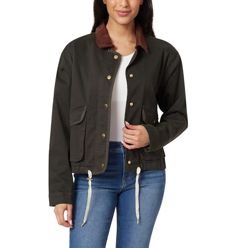 Angels Forever Young Damen Everflex Relaxed Stretch Canvas Barn Jacket Freizeitjacke, Berggrün, L von Angels Forever Young