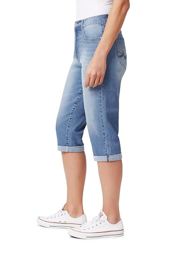 Angels Forever Young Damen Forever Skinny Mid-Rise 17" Inseam Capri (Available in Plus Sizes) Jeans, Bel Air, 40 von Angels Forever Young