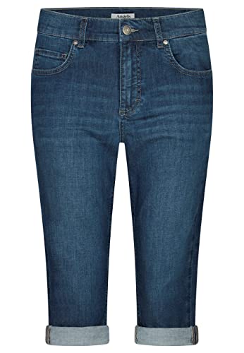 ANGELS 5-Pocket Jeans Jeans Capri TU mit Used-Look mit Label-Applikationen von ANGELS
