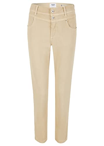 ANGELS 7/8 Jeans Jeans Ornella Button mit unifarbenem Stoff mit Label-Applikationen von Angels