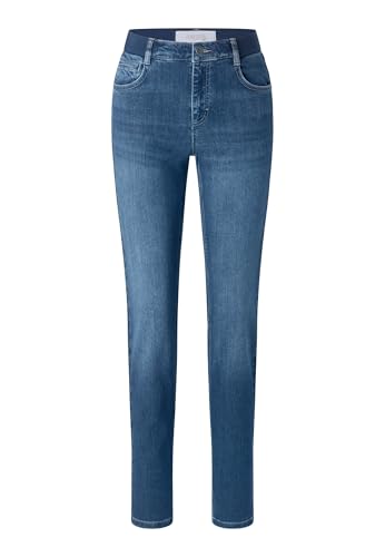 ANGELS Straight-Leg Jeans Jeans Cici Sporty mit Stretch-Bund mit Label-Applikationen von Angels