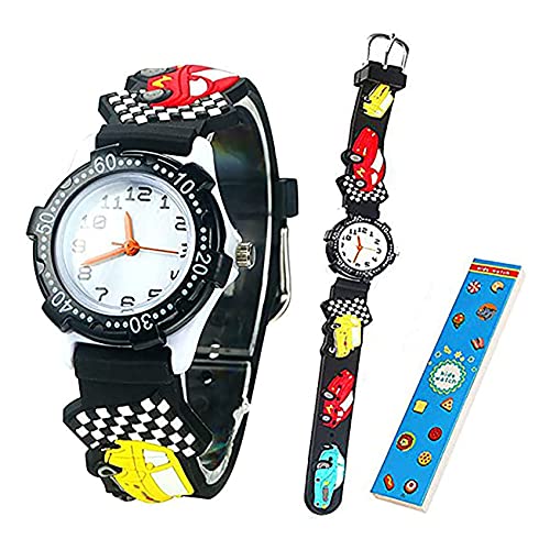 Anloo Mädchen Jungen Kleine Kinder Niedlich Uhr Armbanduhr Zeit Lehrer,Silikon Kinderuhr 3D Cute Cartoon Wasserdicht Lehruhr Geschenk für Kids Kinder Kleine Mädchen Jungen von Anloo