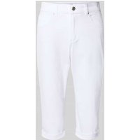 Angels Caprijeans aus Denim mit Umschlag Modell 'Capri' in Weiss, Größe 40 von Angels