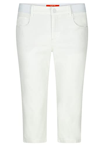 ANGELS Damen Capri-Jeans,One Size Fits All' mit elastischem Bund White OS von ANGELS