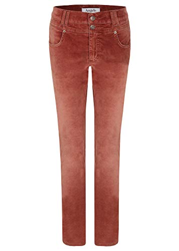 ANGELS Damen Jeans ‚Skinny Button’ mit samtigem Stoff von ANGELS