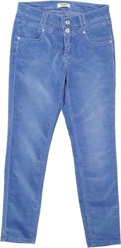 ANGELS Damen Jeans ‚Skinny Button’ mit samtigem Stoff von Angels