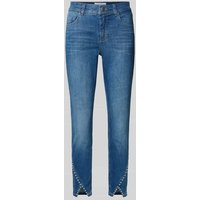 Angels Jeans in verkürzter Passform mit Perlen Modell 'ORNELLA' in Blau, Größe 44 von Angels