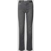 Angels Straight Fit Jeans mit elastischem Bund Modell 'CICI SPORTY' in Hellgrau, Größe 34/30 von Angels