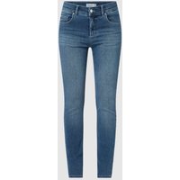 Angels Skinny Fit Jeans mit Label-Patch in Blau, Größe 34/28 von Angels