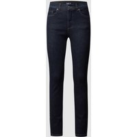 Angels Skinny Fit Jeans mit Label-Patch in Dunkelblau, Größe 34/28 von Angels