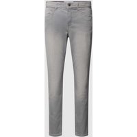 Angels Skinny Fit Jeans mit verkürztem Schnitt Modell 'ORNELLA SPORTY' in Hellgrau, Größe 36 von Angels