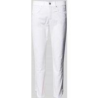 Angels Slim Fit Jeans mit Knopfverschluss in Weiss, Größe 38 von Angels