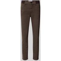 Angels Slim Fit Jeans mit Logo-Stitching Modell 'Ornella' in Dunkelbraun, Größe 34 von Angels