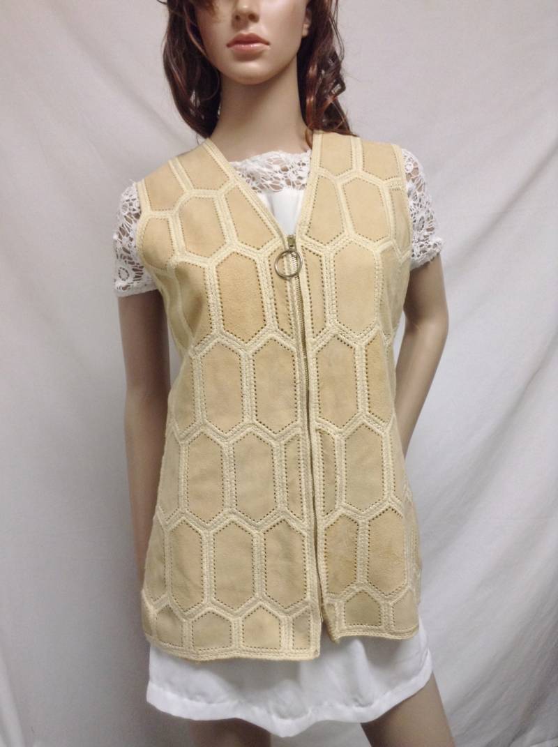 Di Costa, Braune Wildlederweste, Medium, Größe 10, 10 von AngelsAboundUs