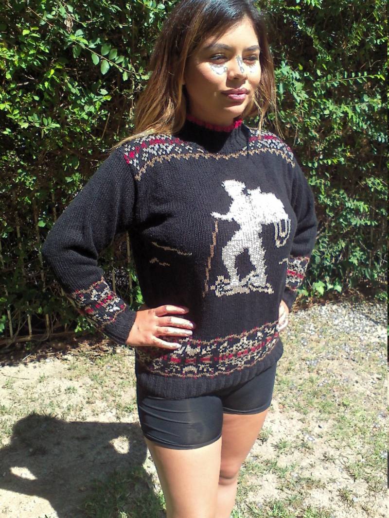 Eddie Bauer, Strickpullover, Klein, Schwarz, Pullover, Skipullover von AngelsAboundUs