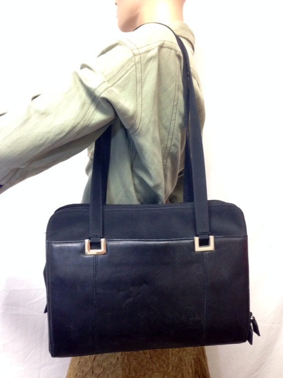 Free Ship Geldbörse Leder & Nylon Soft Aktentasche Schwarze Schultertasche von AngelsAboundUs