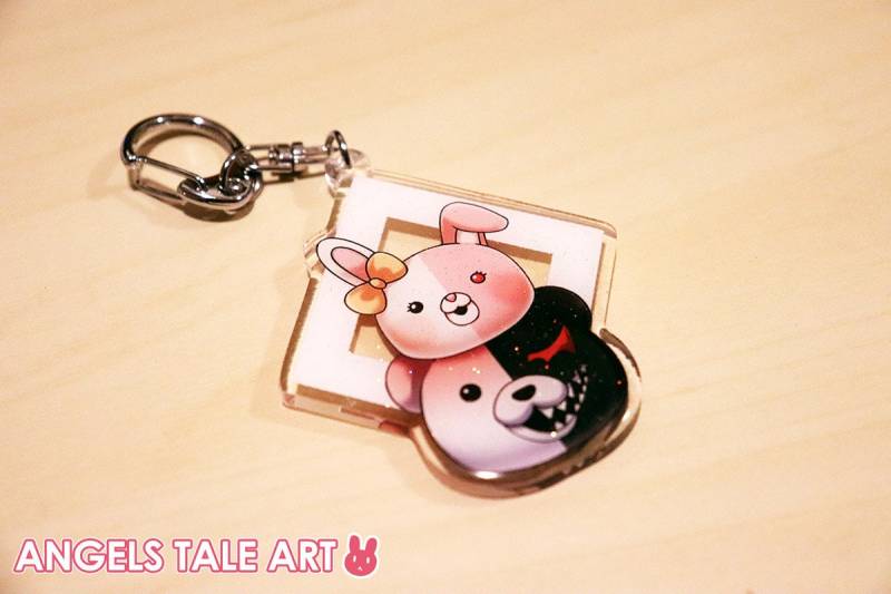 Dangan Ronpa Schlüsselanhänger - Monokuma, Monomi, Usami Anime Acryl Anhänger Kawaii von AngelsTaleArt