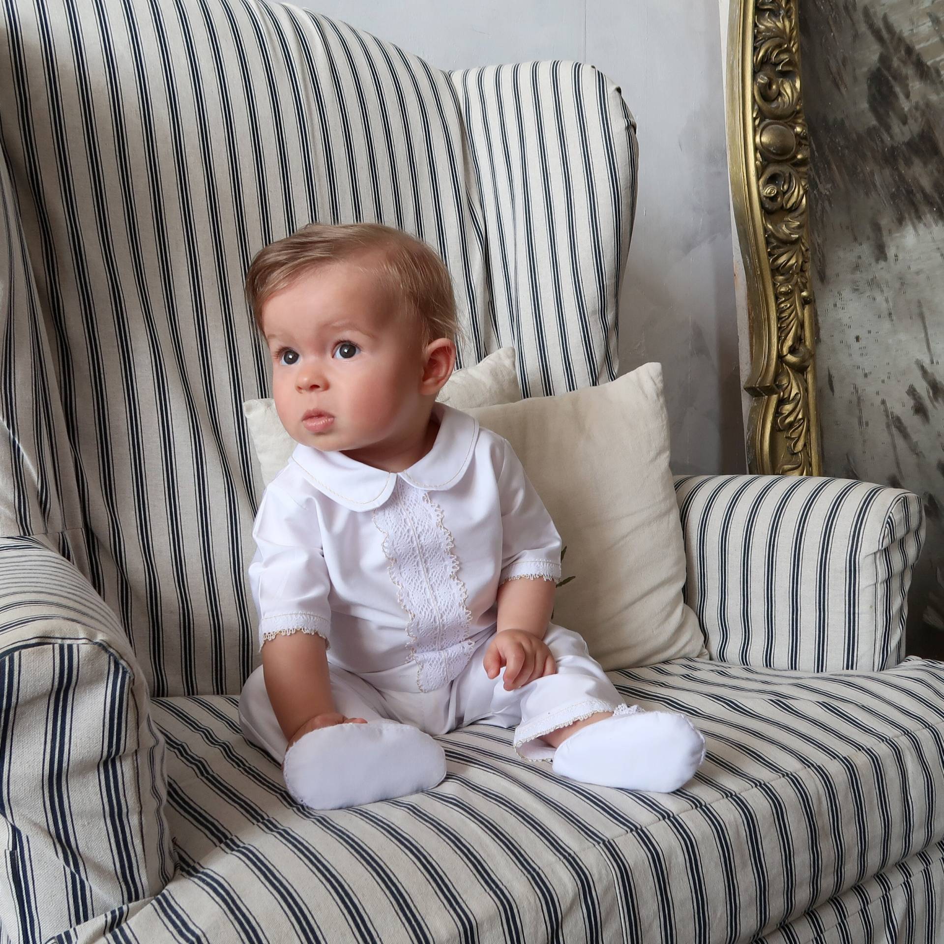 Taufe Jungen Outfit, Weiß, Personalisiert, Segen Set, Neugeborenen Goldfaden Baby Jungenanzug Geschenk 2211 Taufe Jungen Outfit, Weiß, Personalisiert, Segen Set, Neugeborenen Goldfaden Baby Jungenanzug Geschenk 2211 von AngelskyTM