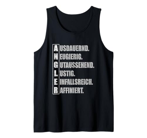 Herren Angelzubehör Männer Angeln Lustig Sprüche Gadgets Angler Tank Top von Angelzubehör Männer Geschenk & Angler Gadgets