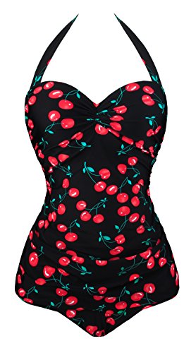 Angerella Vintage 50s Pin Up Bademode One Piece Monokinis (SST045-B1-4XL) von Angerella