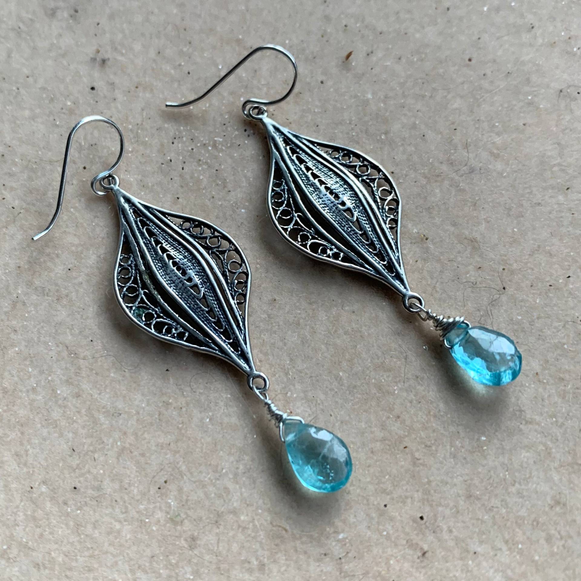 Apatit Und Sterling Silber von AngieGallagherJewels