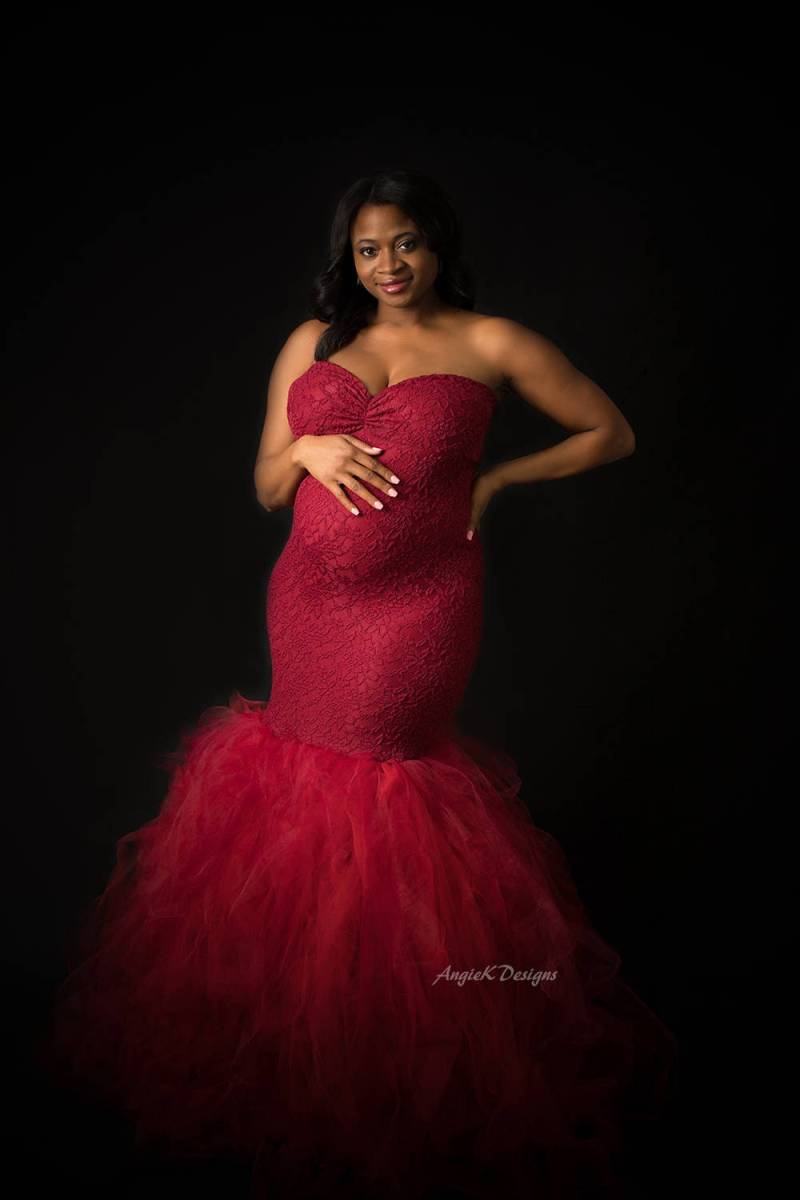 Burgundy Tulle Kleid Streifen Flowy Tutu/Spitze Geschlossen Gefüttert/Mutterschaft Schwangerschaft Bauch Sitzung/Besondere Ocassion/Foto Prop von AngieKDesigns