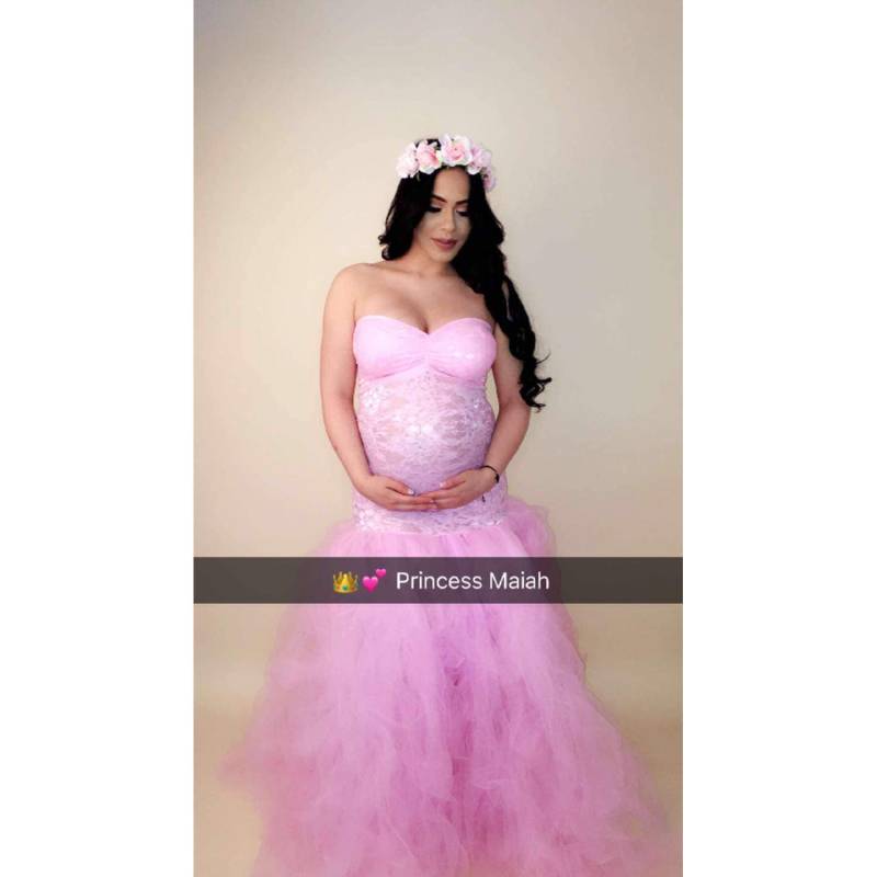 Forever Pink Tüllkleid Kleid Streifen Flowy Tutu/Lace Closed Sweeth Umstandsmode Schwangerschaft Bauch Sitzung/Special Ocassion Photo Prop Baby von AngieKDesigns