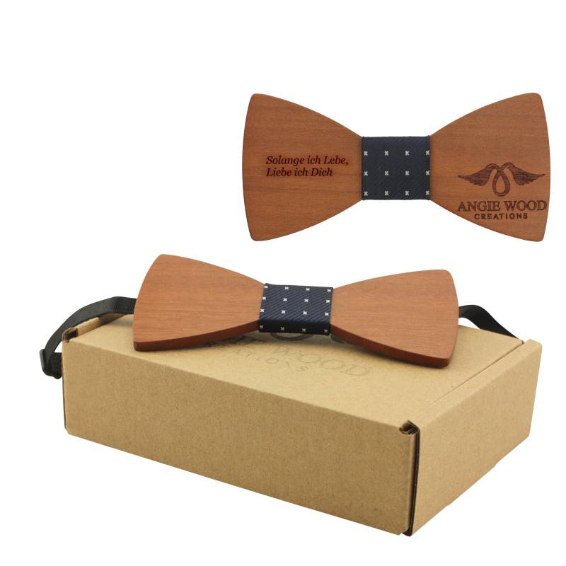 Gravierte Rote Sandelholz-Schmetterlingsfliege Mit Spot-Mittelstück | B0204, Holzfliege von AngieWoodCreationsCo