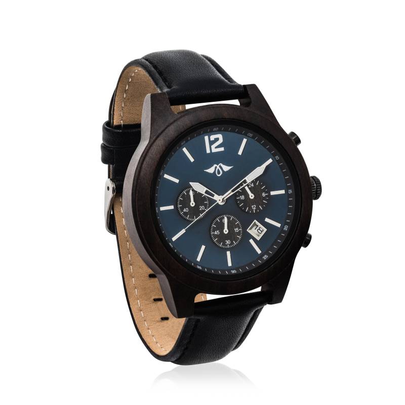 Gravierte Walnuss-Holz Herrenuhr Mit Ziffernblatt Und Armband, Personalisierte Holz Uhr(W090 von AngieWoodCreationsCo